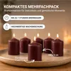 Bougies à tête ronde Ø4cm x 6cm - Pack de 6 Marron Voir les images du produit 2