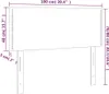 vidaXL LED Kopfteil Dunkelgrau 100x5x78/88 cm Stoff Produktbild-Vorschau 6