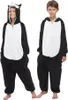Piżama Onesie Kigurumi Kostium Przebranie Czarny Husky Podgląd zdjęcia produktu 4