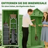 Outsunny Gartenschrank Holz Geräteschuppen mit 3 abnehmbar Produktbild-Vorschau 5