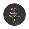 MuchoWow® Mauspad Mousepad Zitat - Kaffee - Gold - Marmor Produktbild-Vorschau 1
