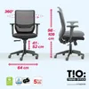 Trendoffice by Dauphin, sedia da ufficio to-sync work mesh Anteprima dell’immagine prodotto 2