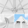 Sonnenschirm 3x3m quadratisch weiß Garten Balkon knickbar Produktbild-Vorschau 6