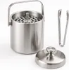 Eiseimer mit Deckel und Zange Maße: ca. Ø: 15cm x H: 20cm Produktbild-Vorschau 13