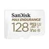A white SanDisk Max Endurance microSDXC memory card with gold lettering. Náhľad obrázku produktu