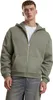 Hommes Urban Classics Fluffy Zip Hoody paleolive - XS Voir les images du produit 6