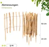 Gartenzaun zum Stecken aus Haselnüsse Zaun Garten Produktbild-Vorschau 2