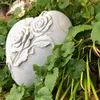 Grabherz Rosen Gedenkstein Grabschmuck Grabdeko Trauerherz Produktbild-Vorschau 2