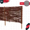 KOTARBAU® Sada 10 vŕbových okrajov záhonov 100 x 40 cm Náhľad obrázku produktu 4