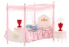 Puppenmöbel-Set: Himmelbett, Nachttische, Lampen Produktbild-Vorschau 2