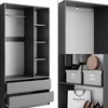 Vicco Kleiderschrank Elmo, 100 x 200 cm 2er Set, Anthrazit Produktbild-Vorschau 6