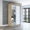 Schwebetürenschrank,  2-türig Schrank 120 cm mit Spiegel Produktbild-Vorschau 1
