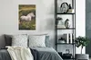 MuchoWow® Poster Pferd - Gras - Weiß 60x90 cm - Produktbild-Vorschau 4