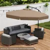 Parasol COSTWAY 300 cm, parasol à pied déporté avec Voir les images du produit 2
