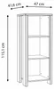 Forte Regal CLIF 115 cm Optik: Old Wood Vintage 46x41x115 Produktbild-Vorschau 4