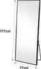 UnboxG 77 x 177 cm Standspiegel, Schwarz Boden großer Produktbild-Vorschau 8