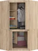 BDW Armoire d'angle de chambre à coucher avec rallonge, 6 Voir les images du produit 4