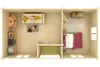 Palmako Ferienhaus Anna 26,8 + 1,9 m² - 70 mm Produktbild-Vorschau 3