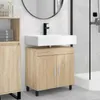 vidaXL Umyvadlová skříňka Sonoma dub 60 x 35 x 60 cm Náhled obrázku produktu 2