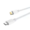 A white USB-C to Lightning cable on a white background. Produktbild-Vorschau