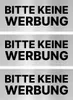 3x Sticker Aufkleber Keine Werbung einwerfen Briefkasten Produktbild-Vorschau 1