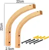 2 Stück Holz Blumenampel Wandhalterung Holz Wandhaken Produktbild-Vorschau 3