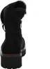 A black winter boot is shown from the back, with a white background. Produktbild-Vorschau
