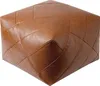 （L 50*50*38cm，Orange）Ungefüllter Leder-Pouf-Bezug, Produktbild-Vorschau 1