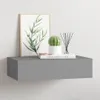 vidaXL Nástenná polica so zásuvkou Sivá 40x23,5x10 cm MDF Náhľad obrázku produktu 2