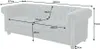 riess-ambiente Chesterfield 3er Sofa 205cm petrol Samt Produktbild-Vorschau 2