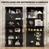 BROTTAR Große Glasvitrine 180cm mit 6 Ebenen, 3-farbiger Produktbild-Vorschau 3