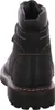 The back view of a black leather boot. Voir les images du produit