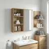 vidaXL Badezimmer-Wandschrank Kunsthandwerk Eiche 40 x 14 x Produktbild-Vorschau 2
