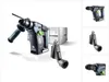 A cordless rotary hammer drill and its accessories are displayed on a white background. Podgląd zdjęcia produktu
