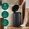 CASABEL Poubelle Cuisine 50L - 100% Acier Inoxydable, Voir les images du produit 4