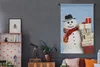 MuchoWow® Wandteppich Wandbehang Ein Schneemann mit Produktbild-Vorschau 5