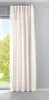 A cream-colored curtain hangs in front of a window with a tree visible outside. Produktbild-Vorschau