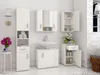 A clean, modern bathroom with white furniture and fixtures. Náhled obrázku produktu