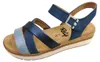 Relife Sandalette Blau in Gr. 40 Produktbild-Vorschau 3