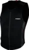 A black vest with red accents, shown from a three-quarter angle. Produktbild-Vorschau