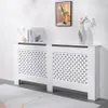 Heizkörperabdeckung aus weißem Holz 172x19x81,5h Fencer XXL Produktbild-Vorschau 6