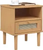 vidaXL Nachttisch SENJA Rattan-Look Braun 40x35x48cm Produktbild-Vorschau 9
