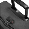 A close-up of a gray suitcase with a TSA lock and a black handle. Produktbild-Vorschau