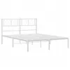 A white metal bed frame with a headboard is shown against a white background. Náhled obrázku produktu