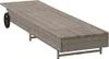 vidaXL Sonnenliege mit Rollen und Auflage Grau Poly Rattan Produktbild-Vorschau 6