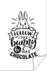 MuchoWow® Poster Ostern - Zitate - Folge dem Hasen, er hat Produktbild-Vorschau 1