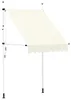 vidaXL Tenda da sole retrattile a comando manuale 150 cm Anteprima dell’immagine prodotto 7