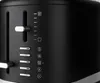 Close-up of a black toaster with silver accents and controls. Anteprima dell’immagine prodotto