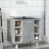 A bathroom vanity with a sink and faucet. Produktbild-Vorschau