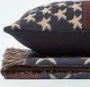 HOMESCAPES Jacquard-Decke Stars & Stripes im Vintage-Stil – Produktbild-Vorschau 5